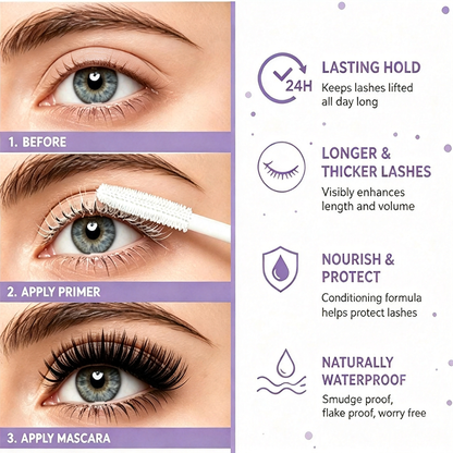 ✨Buy 2 Get 1 Free💜Double Lash Length Instantly! 24H No-Smudge White Primer