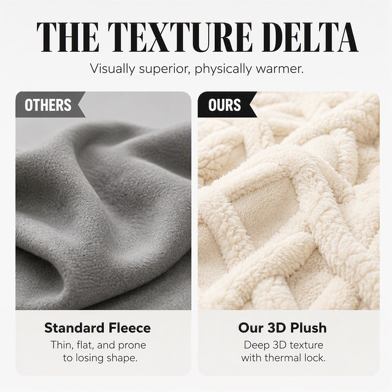 💖Black Friday Mega Deal – 50% off!💖Embossed Geometric Plush Set – Timeless Comfort & Effortless Style For Every Occasion