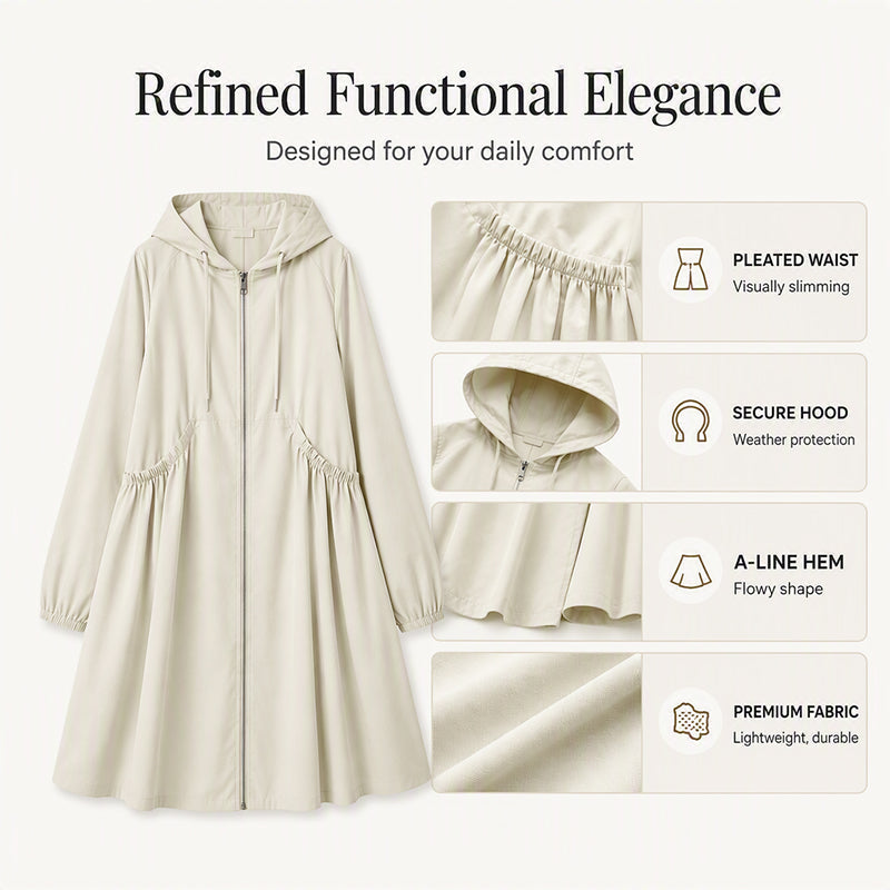 ⏳ Limited Time 50% Off! 🧥Plus Size | Women's Mid-Length Hooded Everyday Jacket