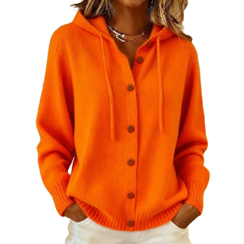 💖Black Friday Mega Deal – 50% off!💖Women's Cozy Hooded Knit Cardigan