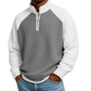 🖤Black Friday Sale:50% OFF🖤 🔥Limited time offer✨Men's Waffle Knit Quarter Zip T-Shirt