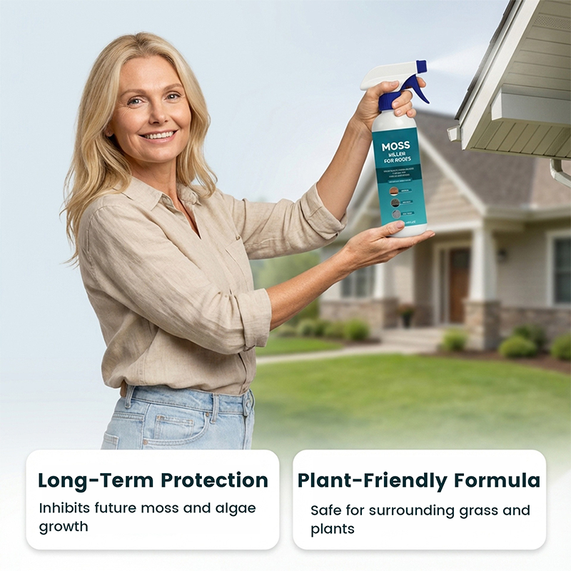 📢📢50% OFF !! ⏰Multi-Surface Roof Moss & Algae Cleaner Spray