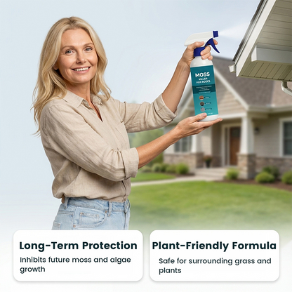 📢📢50% OFF !! ⏰Multi-Surface Roof Moss & Algae Cleaner Spray