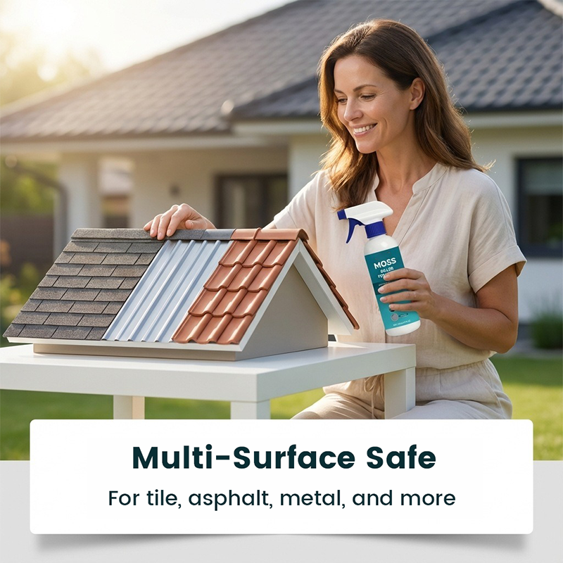 📢📢50% OFF !! ⏰Multi-Surface Roof Moss & Algae Cleaner Spray