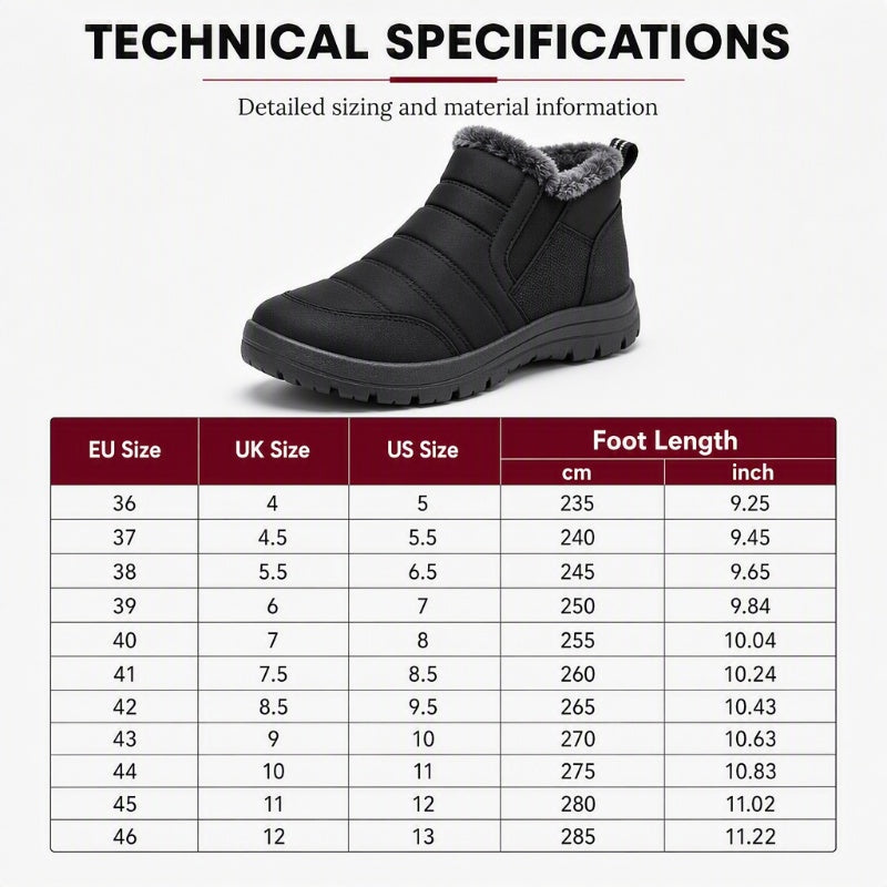 ❄️New Arrivals - Warm Slip-On Boots – Plush Lining, Non-Slip Sole