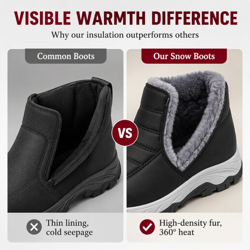 ❄️New Arrivals - Warm Slip-On Boots – Plush Lining, Non-Slip Sole