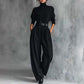 ✨ Effortless Elegance | Women's Turtleneck Top & Belted High-Waist Pants 2-Piece Set