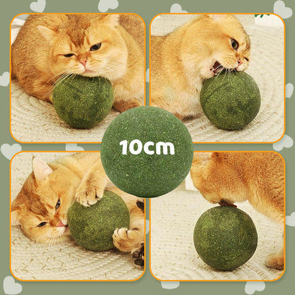 🐱🌿 GIANT NATURAL CATNIP BALL 10 cm – 50% OFF! Chew Toy for Cats, Interactive Catnip Toy, Relieves Stress and Cleans Teeth! 🧶✨