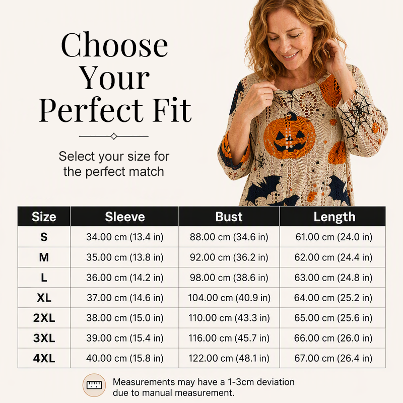 💖Black Friday Mega Deal – 50% off!💖🎃 Latest Design | Women's Halloween Pumpkin-Print Batwing Knit Sweater