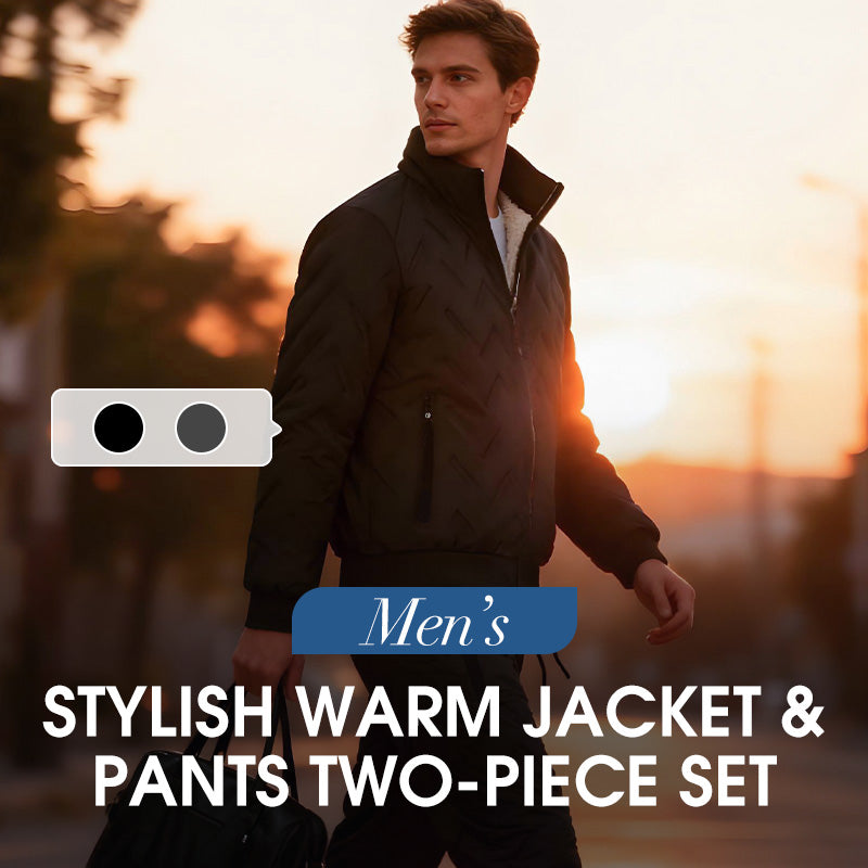 💖Black Friday Mega Deal – 50% off!💖✨❄️ Men's Stylish Warm Jacket & Pants Two-Piece Set