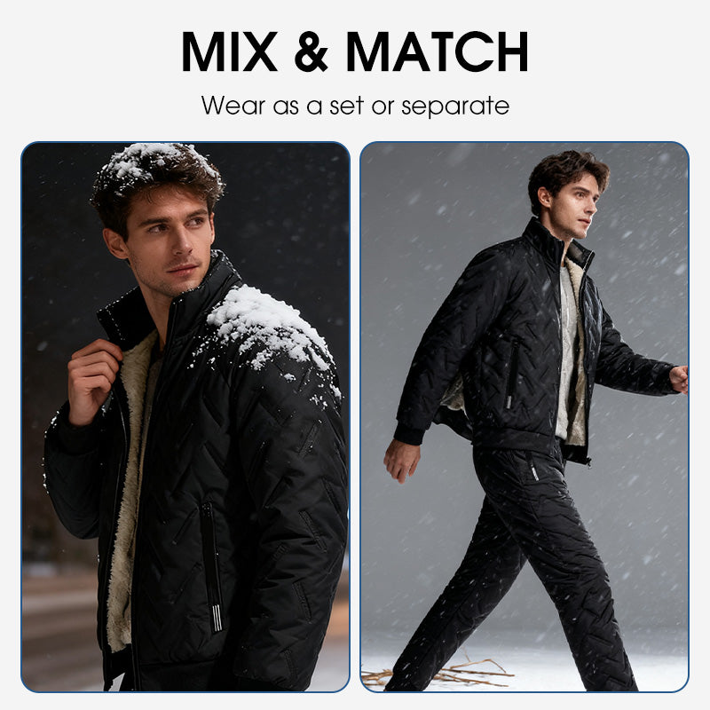 💖Black Friday Mega Deal – 50% off!💖✨❄️ Men's Stylish Warm Jacket & Pants Two-Piece Set