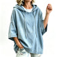 ✨2026 Collection at 50% OFF & FREE SHIPPING🎁Easy Everyday Comfort | Women's Relaxed Hooded Denim Pullover