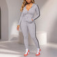 ✨ Sporty Everyday Comfort | Women's Striped Zip-Up Hoodie & Pants 2-Piece Set