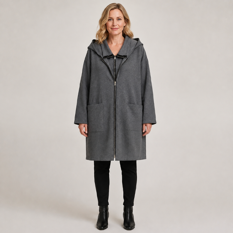 🧥 Double-Zip Detail, Easy Mid-Length Coverage | Women's Hooded Jacket