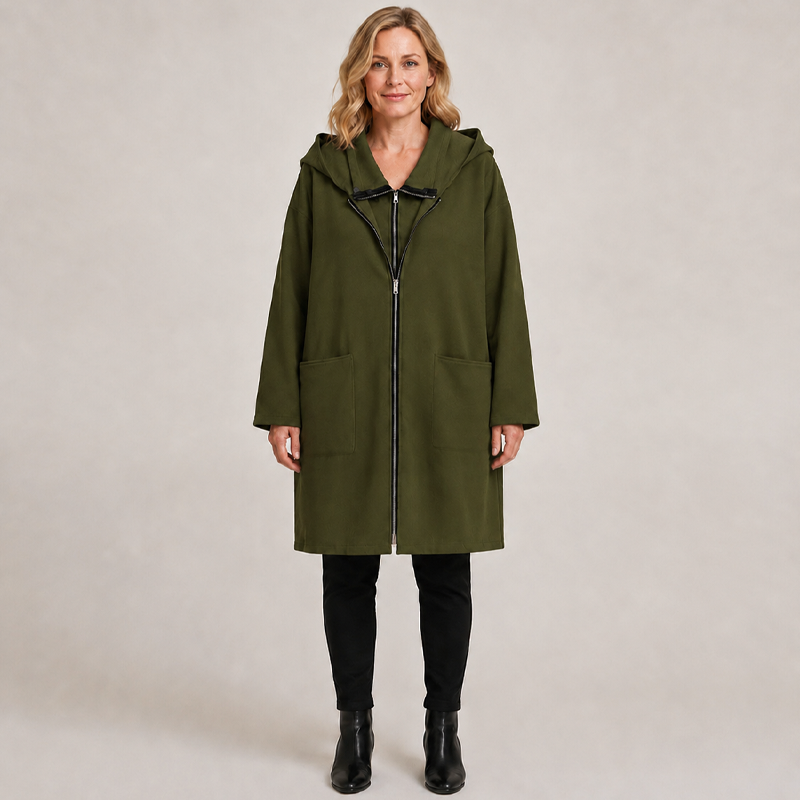 🧥 Double-Zip Detail, Easy Mid-Length Coverage | Women's Hooded Jacket