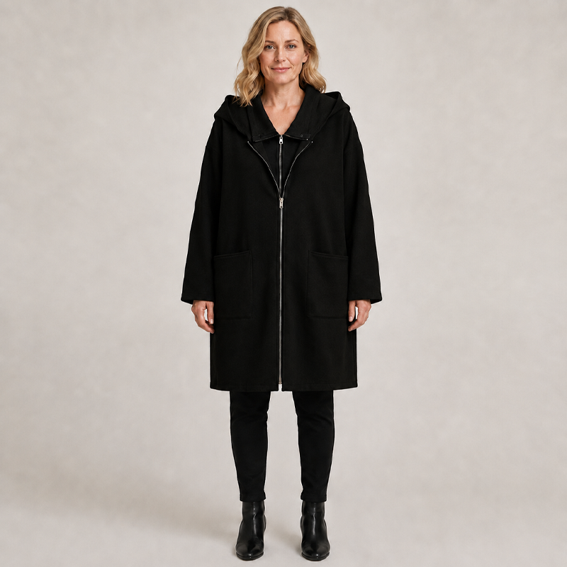 🧥 Double-Zip Detail, Easy Mid-Length Coverage | Women's Hooded Jacket