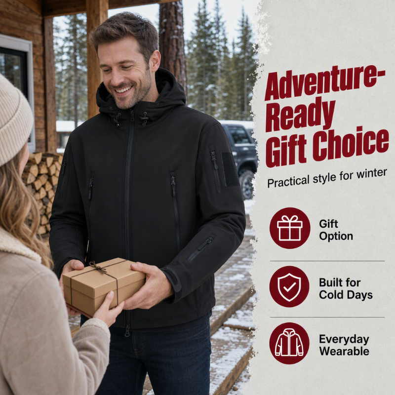 💖Black Friday Mega Deal – 50% off!💖 💥 Men's Waterproof Insulated Outdoor Jacket💦 Built for Wind & Rain