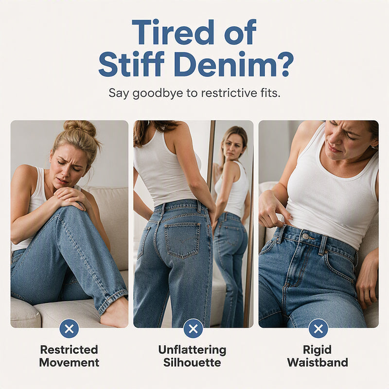 👖 Shape It Your Way | Women's High-Waisted Adjustable-Hem Barrel Jeans⚡Free shipping