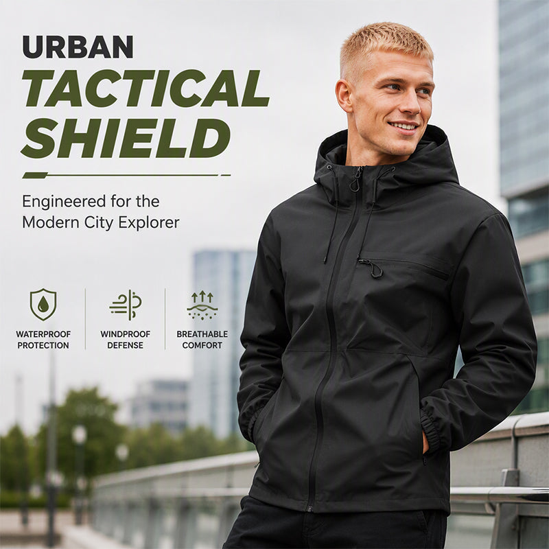 Men's Outdoor Waterproof Hooded Jacket