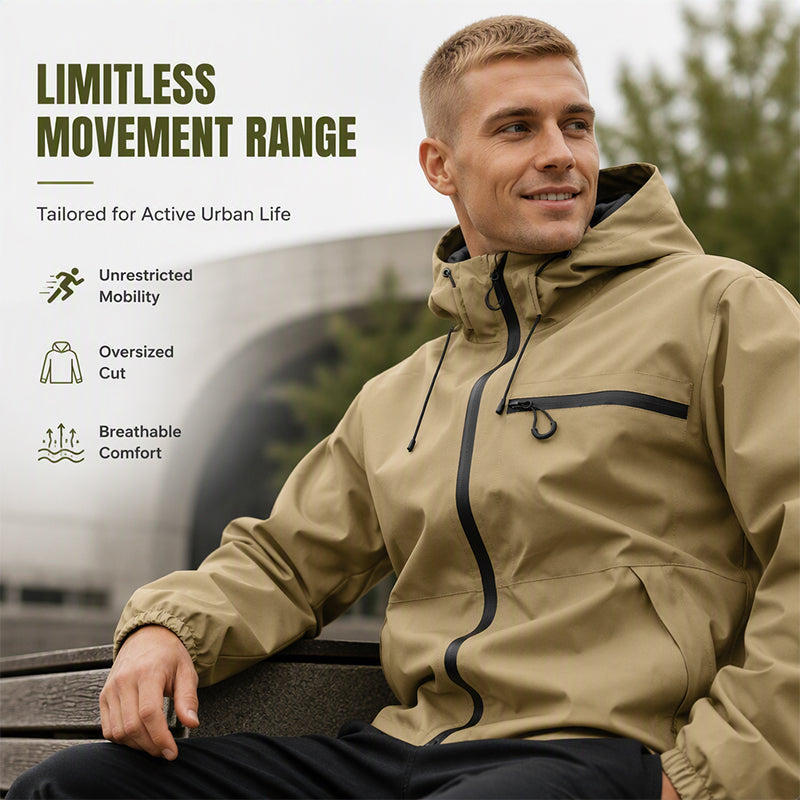 Men's Outdoor Waterproof Hooded Jacket