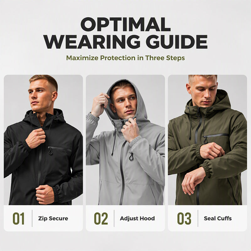 Men's Outdoor Waterproof Hooded Jacket