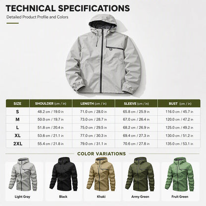Men's Outdoor Waterproof Hooded Jacket