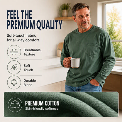 Bestseller🏆👕 Men's Loose-Fit Long Sleeve T-Shirt