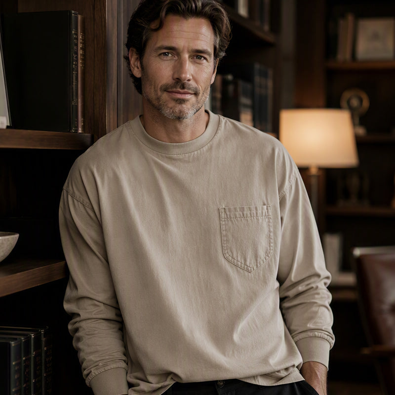 Bestseller🏆👕 Men's Loose-Fit Long Sleeve T-Shirt