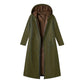 ✨👚Women’s Vintage Fuzzy-Lined Long Coat With Hood