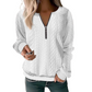 🍂 New Arrival ✨ Women’s Half-Zip Cable Knit Sweater – Elegant Warmth For Everyday Style 🤍
