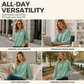 🍂 New Arrival ✨ Women’s Half-Zip Cable Knit Sweater – Elegant Warmth For Everyday Style 🤍