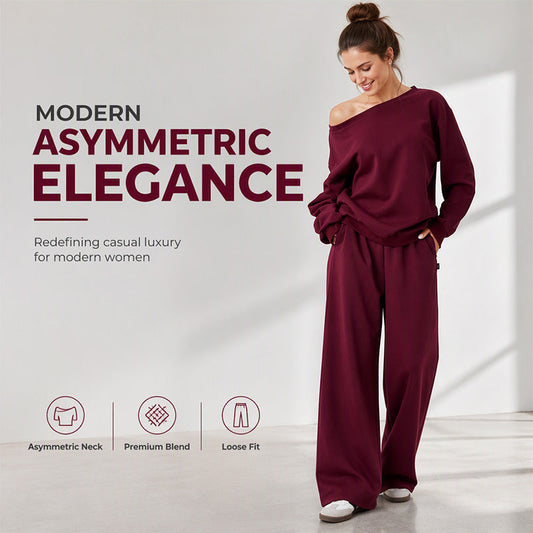 🌸Plus-Size Loose Fit, Freedom to Move🧘 Women's Leisure 2-Piece Set – Elastic Waist & Side Pockets | Loose & Non-Restrictive, Comfortable & Free ✨