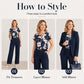 💖Women's 3-Piece Suit Set Blazer Top & Pants