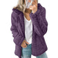 🍂🧥Women's Cozy Fuzzy Hooded Jacket – Soft Zip-Up Outerwear for Everyday Warmth