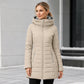 ❄️Warmth Without the Bulk | Women's Plush-Lined Hooded Mid-Length Coat⚡ Free Shipping