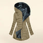 ❄️Warmth Without the Bulk | Women's Plush-Lined Hooded Mid-Length Coat⚡ Free Shipping