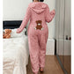 Bestseller🏆🧥 Cozy Hooded Onesie – Cable Knit Warmth
