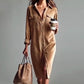 ✨ Women's Casual Shirt Dress – Elegant Button-Up Dress for Everyday Comfort & Style