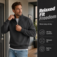 🧥 Refined Warmth, Easy Everyday Fit | Men's Half-Zip Stand-Collar Sweatshirt