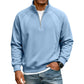 🧥 Refined Warmth, Easy Everyday Fit | Men's Half-Zip Stand-Collar Sweatshirt
