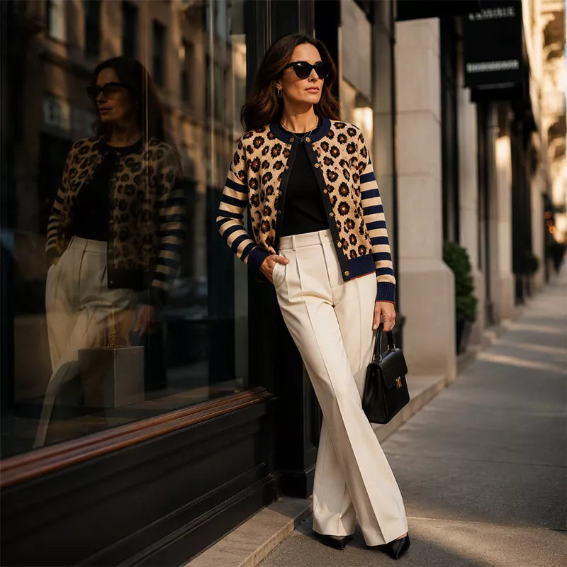 🐆 Statement Print, Cozy Layers | Women's Leopard Print Cardigan ⚡