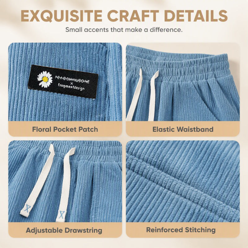 ✨💓Women's Corduroy Wide-Leg Pants with Drawstring🔥