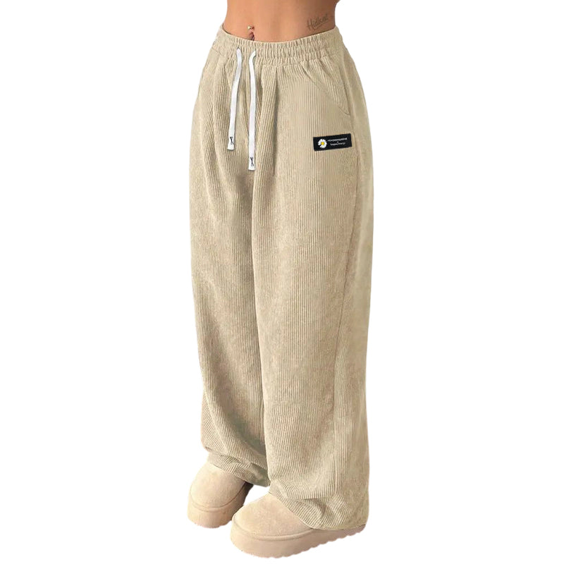 ✨💓Women's Corduroy Wide-Leg Pants with Drawstring🔥