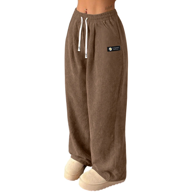 ✨💓Women's Corduroy Wide-Leg Pants with Drawstring🔥