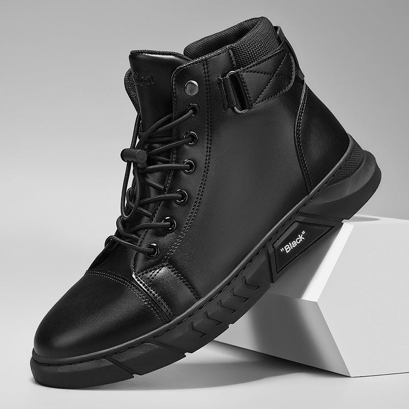 🥾 Built Tough for Everyday Wear | Men's Waterproof Genuine Leather Combat Boots