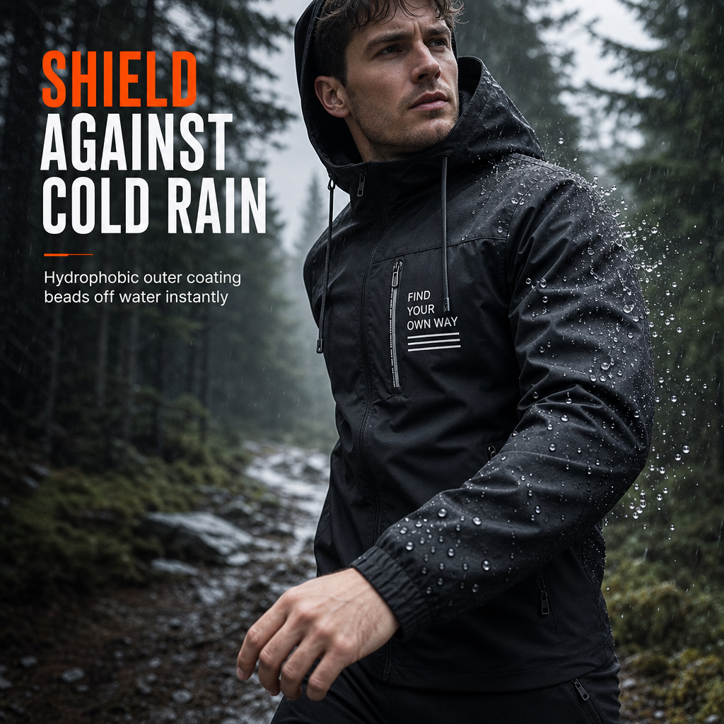 🖤Black Friday Sale:50% OFF🖤🍁🧥 Men's Outdoor Windbreaker with Detachable Hood