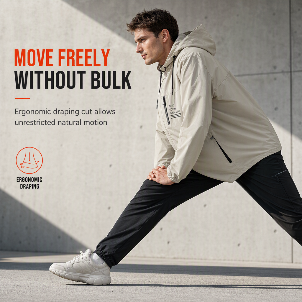 🖤Black Friday Sale:50% OFF🖤🍁🧥 Men's Outdoor Windbreaker with Detachable Hood
