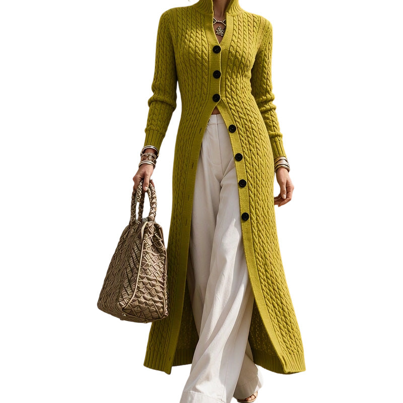 💖Black Friday Mega Deal – 50% off!💖 🧶 Long-Line Warmth, Flattering Texture | Women's Cable Knit Duster Cardigan