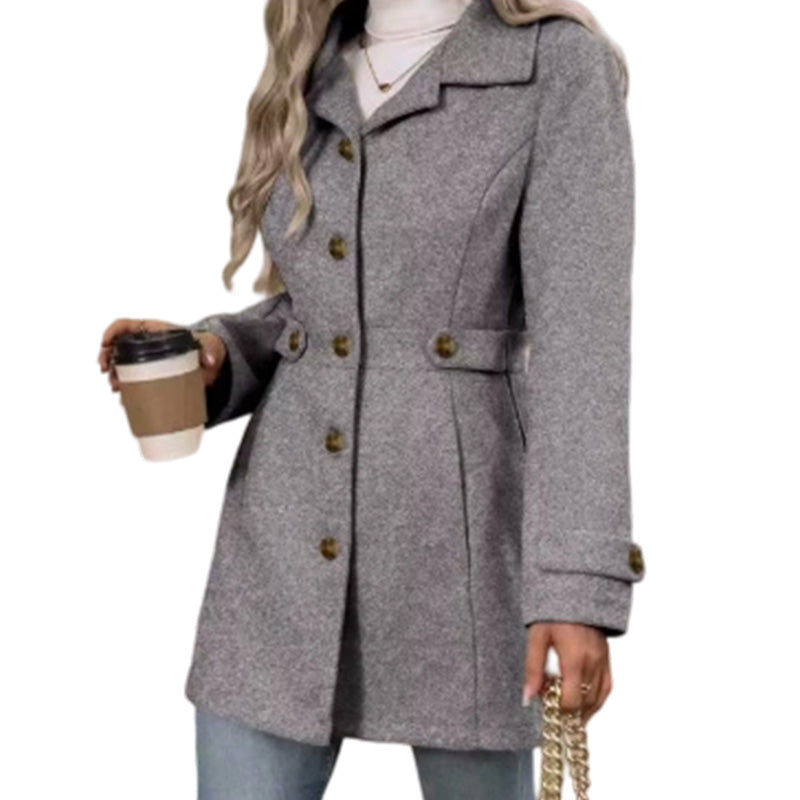 🧥 Cinched Waist, Polished Silhouette | Women's Belted Single-Breasted Coat