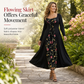 🌺 Corset Detail, Floral Elegance | Women's Embroidered Lace-Up Maxi Dress